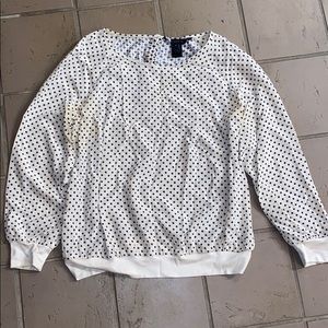 Marc by Marc Jacobs White Blouse w/ Black Pattern